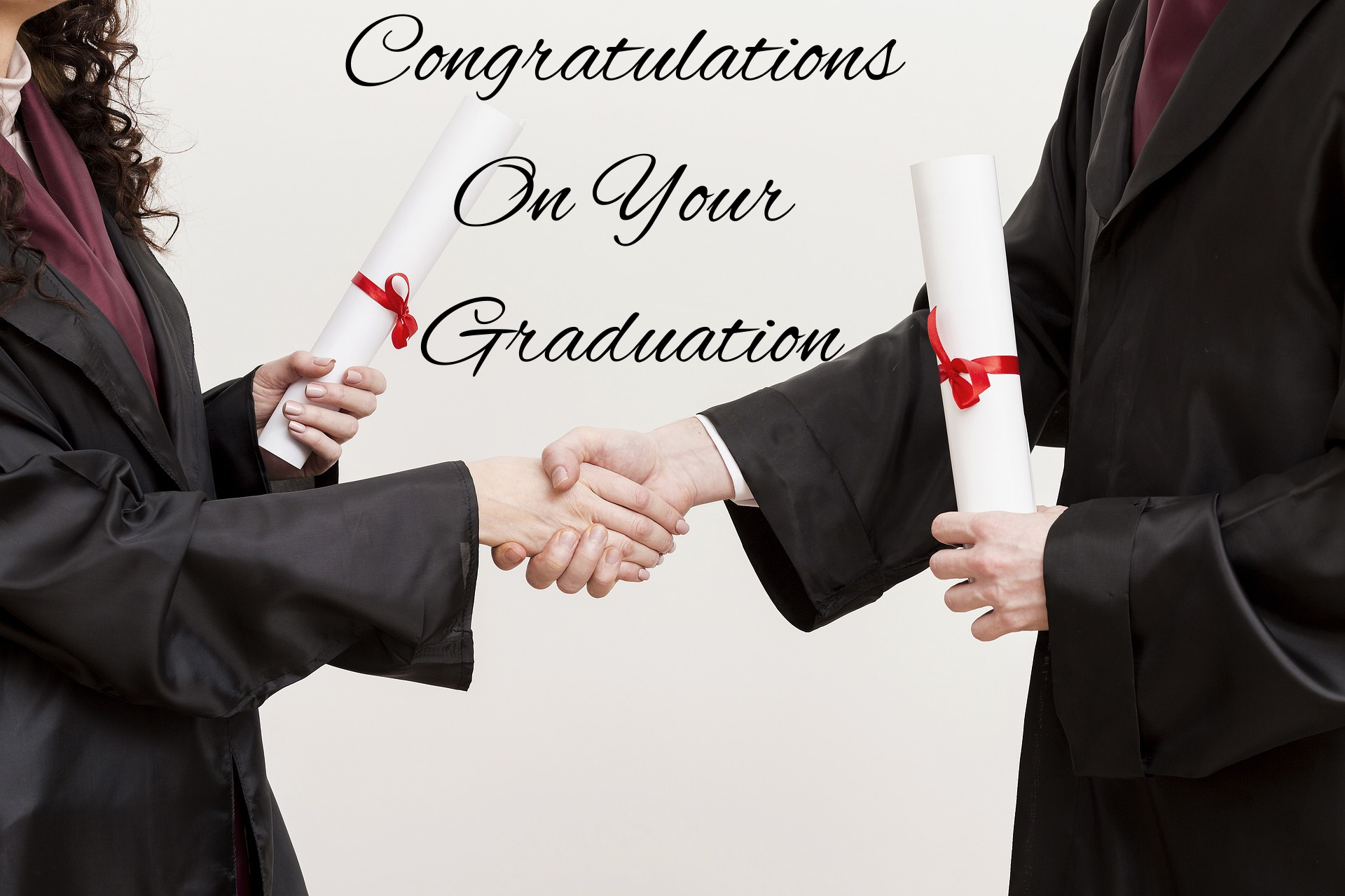 Congratulations on graduation